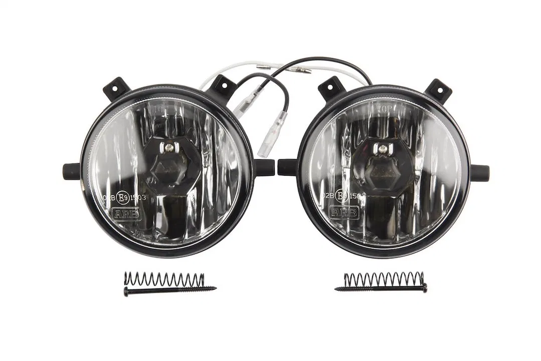 6821201 – ARB USA Driving/ Fog Light, Halogen Bulb Halogen Bulbs Round Fog Beam Clear Lens Black Housing Mounts To Ex...